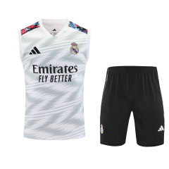 Real Madrid Vest Short Sleeve Training Kit 2025/2026 New Season Football Jersey Sports Shirt