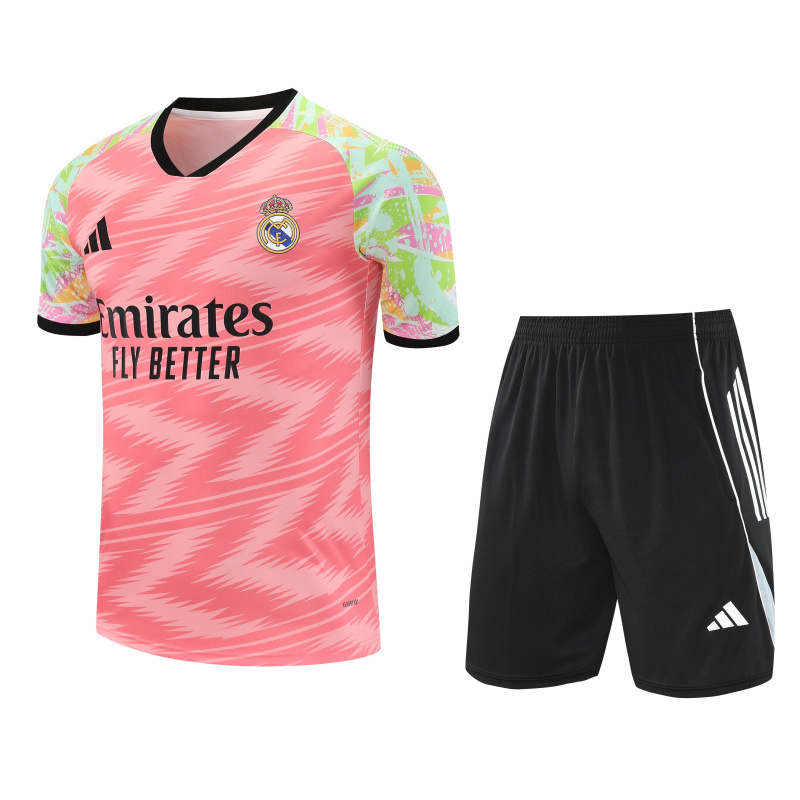 Real Madrid Short Sleeve Training Kit 2025/2026 New Season Football Jersey Sports Shirt