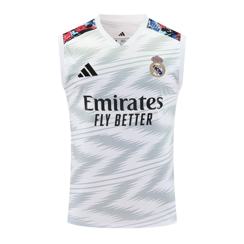 Real Madrid Vest Short Sleeve Training Kit 2025/2026 New Season Football Jersey Sports Shirt