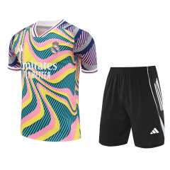 Real Madrid Short Sleeve Training Kit 2025/2026 New Season Football Jersey Sports Shirt