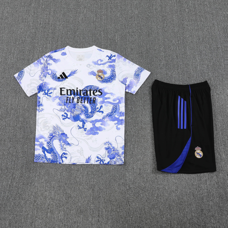 Real Madrid Short Sleeve Training Kit 2025/2026 New Season Football Jersey Sports Shirt