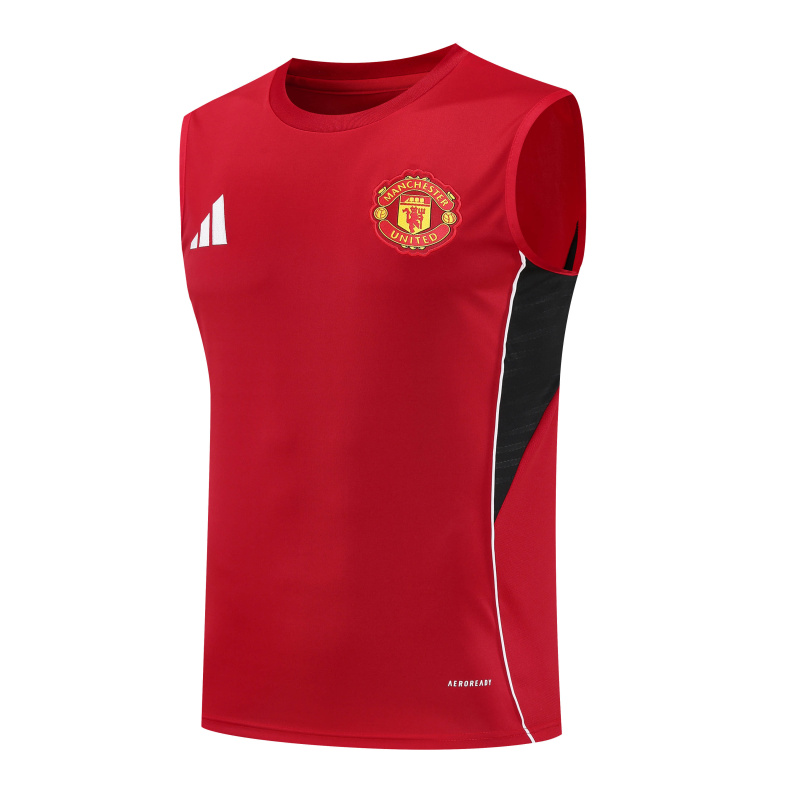 Manchester United Vest Short Sleeve Training Kit 2025/2026 New Season Football Jersey Sports Shirt
