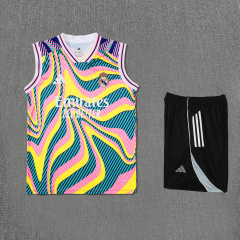 Real Madrid Vest Short Sleeve Training Kit 2025/2026 New Season Football Jersey Sports Shirt