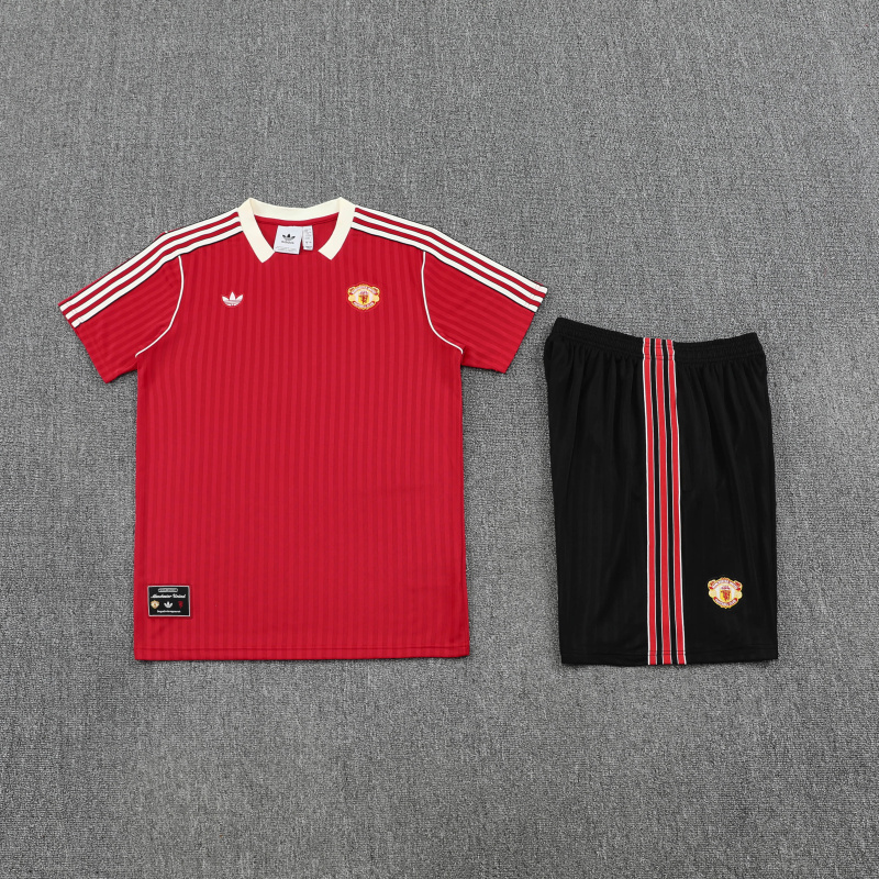 Manchester United Short Sleeve Training Kit 2025/2026 New Season Football Jersey Sports Shirt