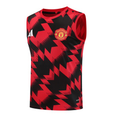 Manchester United Vest Short Sleeve Training Kit 2025/2026 New Season Football Jersey Sports Shirt