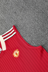 Manchester United Vest Short Sleeve Training Kit 2025/2026 New Season Football Jersey Sports Shirt
