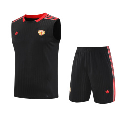 Manchester United Vest Short Sleeve Training Kit 2025/2026 New Season Football Jersey Sports Shirt