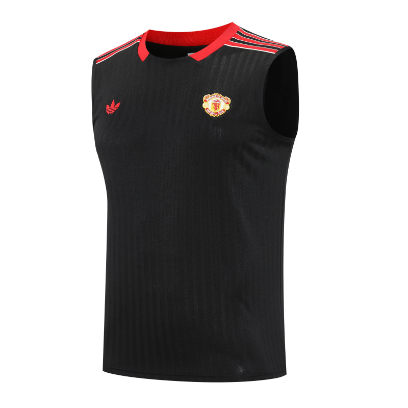 Manchester United Vest Short Sleeve Training Kit 2025/2026 New Season Football Jersey Sports Shirt