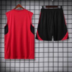 Manchester United Vest Short Sleeve Training Kit 2025/2026 New Season Football Jersey Sports Shirt