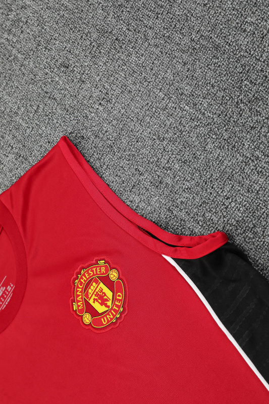 Manchester United Vest Short Sleeve Training Kit 2025/2026 New Season Football Jersey Sports Shirt