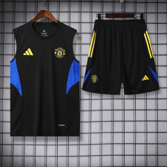 Manchester United Vest Short Sleeve Training Kit 2025/2026 New Season Football Jersey Sports Shirt