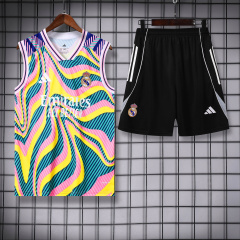 Real Madrid Vest Short Sleeve Training Kit 2025/2026 New Season Football Jersey Sports Shirt