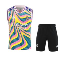 Real Madrid Vest Short Sleeve Training Kit 2025/2026 New Season Football Jersey Sports Shirt