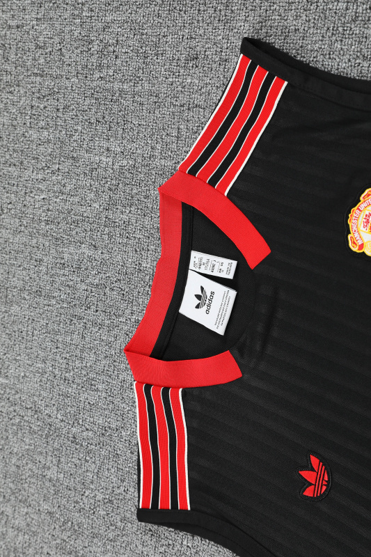Manchester United Vest Short Sleeve Training Kit 2025/2026 New Season Football Jersey Sports Shirt