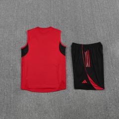 Manchester United Vest Short Sleeve Training Kit 2025/2026 New Season Football Jersey Sports Shirt
