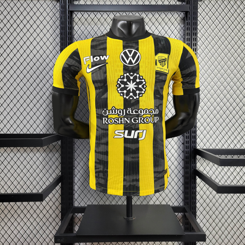 player Al Ittihad Jeddah Home 2025/2026 New Season Football Jersey Sports Shirt