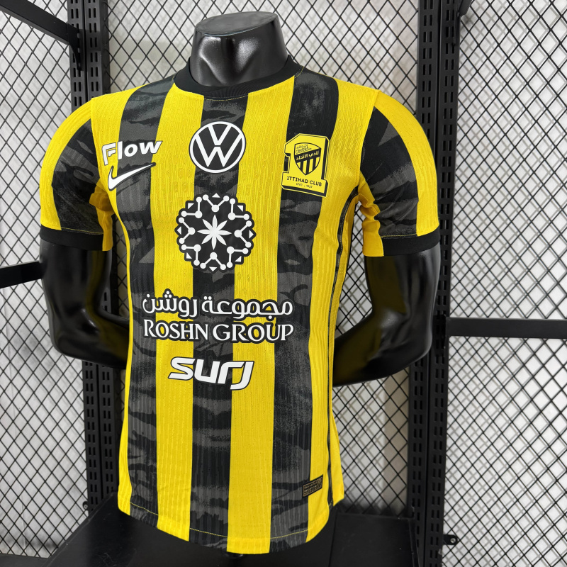 player Al Ittihad Jeddah Home 2025/2026 New Season Football Jersey Sports Shirt