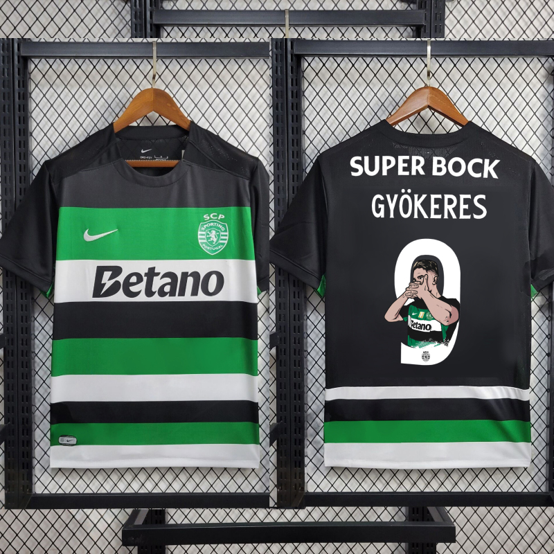 GYÖKERES#9 Sporting Lisbon Home 2024/2025 Season Football Jersey Sports Shirt