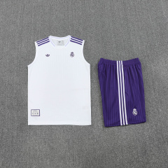 Real Madrid Vest Short Sleeve Training Kit 2025/2026 New Season Football Jersey Sports Shirt