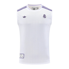 Real Madrid Vest Short Sleeve Training Kit 2025/2026 New Season Football Jersey Sports Shirt