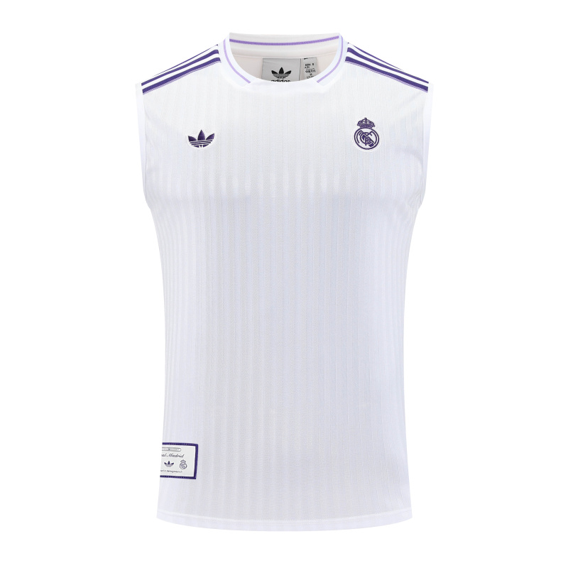 Real Madrid Vest Short Sleeve Training Kit 2025/2026 New Season Football Jersey Sports Shirt