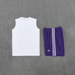 Real Madrid Vest Short Sleeve Training Kit 2025/2026 New Season Football Jersey Sports Shirt