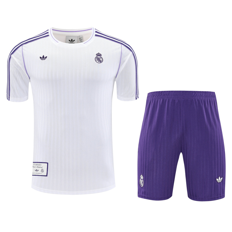 Real Madrid Short Sleeve Training Kit 2025/2026 New Season Football Jersey Sports Shirt