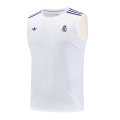 Real Madrid Vest Short Sleeve Training Kit 2025/2026 New Season Football Jersey Sports Shirt