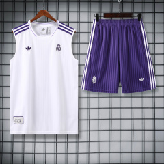 Real Madrid Vest Short Sleeve Training Kit 2025/2026 New Season Football Jersey Sports Shirt