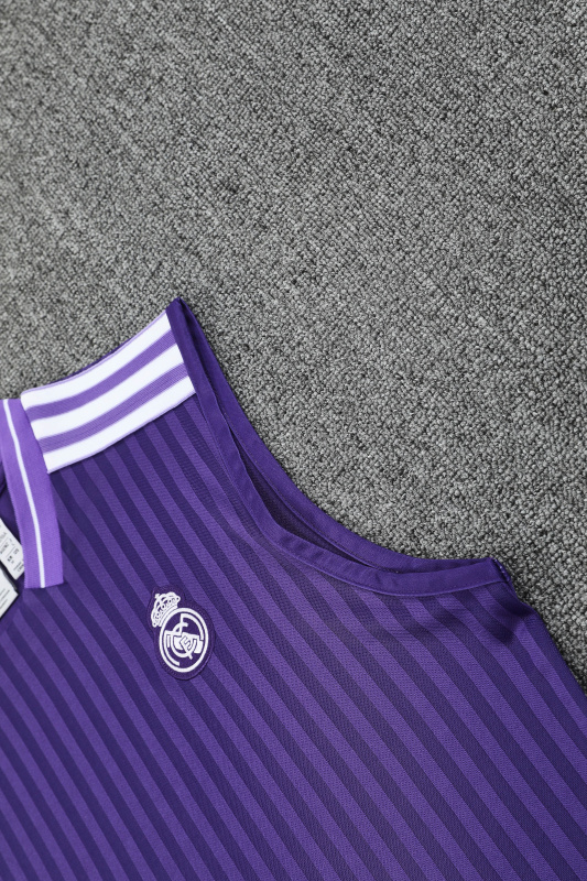 Real Madrid Vest Short Sleeve Training Kit 2025/2026 New Season Football Jersey Sports Shirt