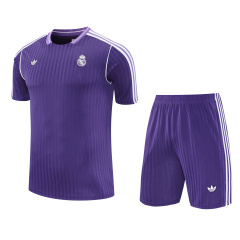 Real Madrid Short Sleeve Training Kit 2025/2026 New Season Football Jersey Sports Shirt