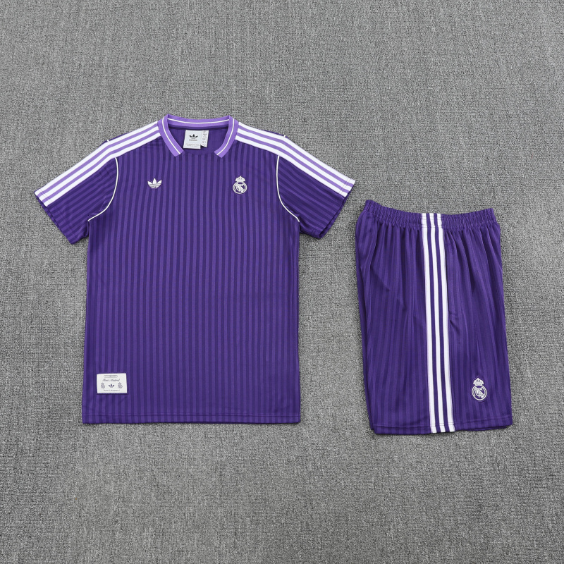 Real Madrid Short Sleeve Training Kit 2025/2026 New Season Football Jersey Sports Shirt