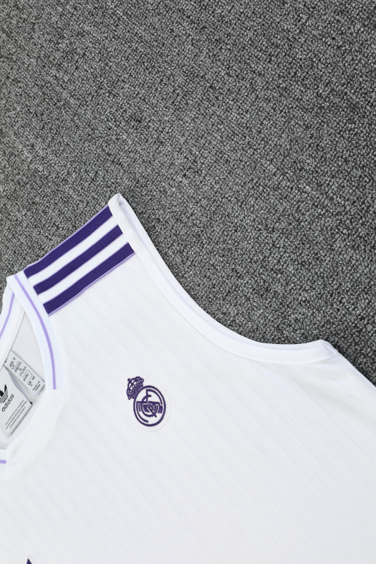 Real Madrid Vest Short Sleeve Training Kit 2025/2026 New Season Football Jersey Sports Shirt