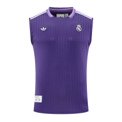 Real Madrid Vest Short Sleeve Training Kit 2025/2026 New Season Football Jersey Sports Shirt