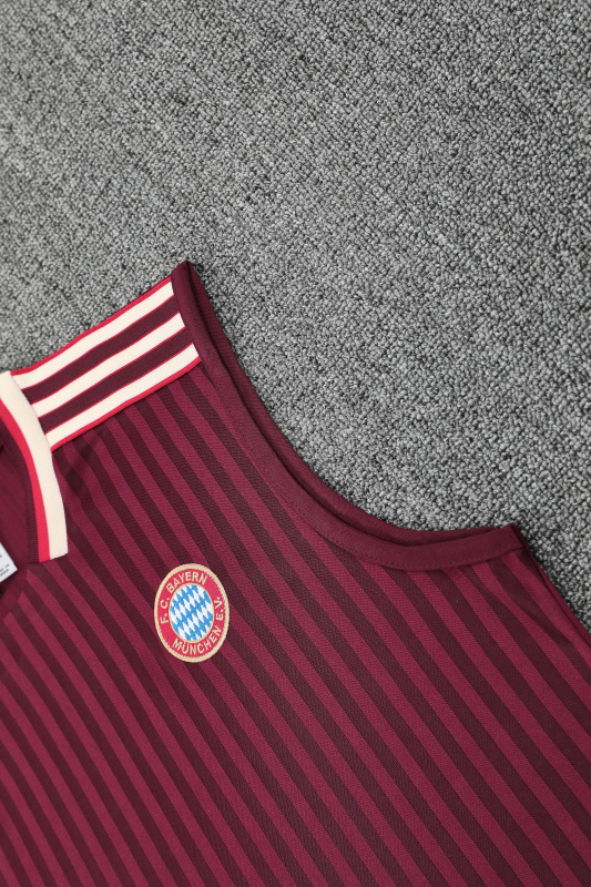 Bayern Munich Vest Short Sleeve Training Kit 2025/2026 New Season Football Jersey Sports Shirt