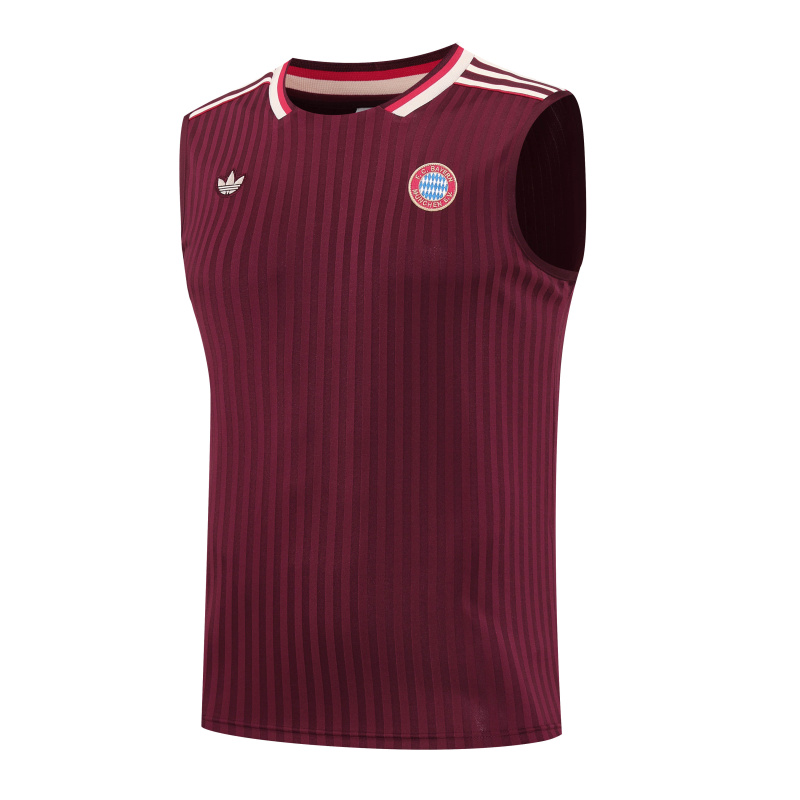 Bayern Munich Vest Short Sleeve Training Kit 2025/2026 New Season Football Jersey Sports Shirt