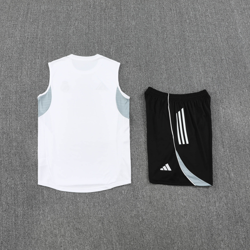 Real Madrid Vest Short Sleeve Training Kit 2025/2026 New Season Football Jersey Sports Shirt