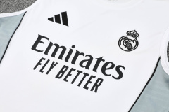 Real Madrid Vest Short Sleeve Training Kit 2025/2026 New Season Football Jersey Sports Shirt