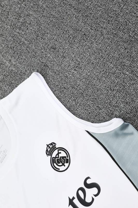Real Madrid Vest Short Sleeve Training Kit 2025/2026 New Season Football Jersey Sports Shirt