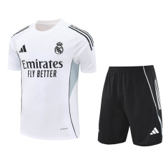 Real Madrid Short Sleeve Training Kit 2025/2026 New Season Football Jersey Sports Shirt
