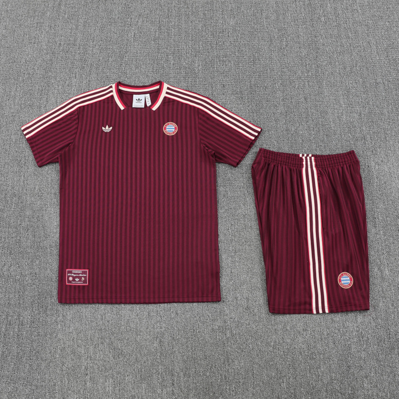 Bayern Munich Short Sleeve Training Kit 2025/2026 New Season Football Jersey Sports Shirt