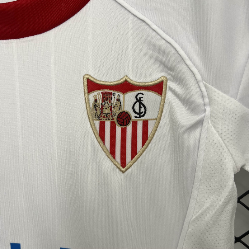 KIDS Sevilla Home 2025/2026 new season Football Jersey Sports shirt