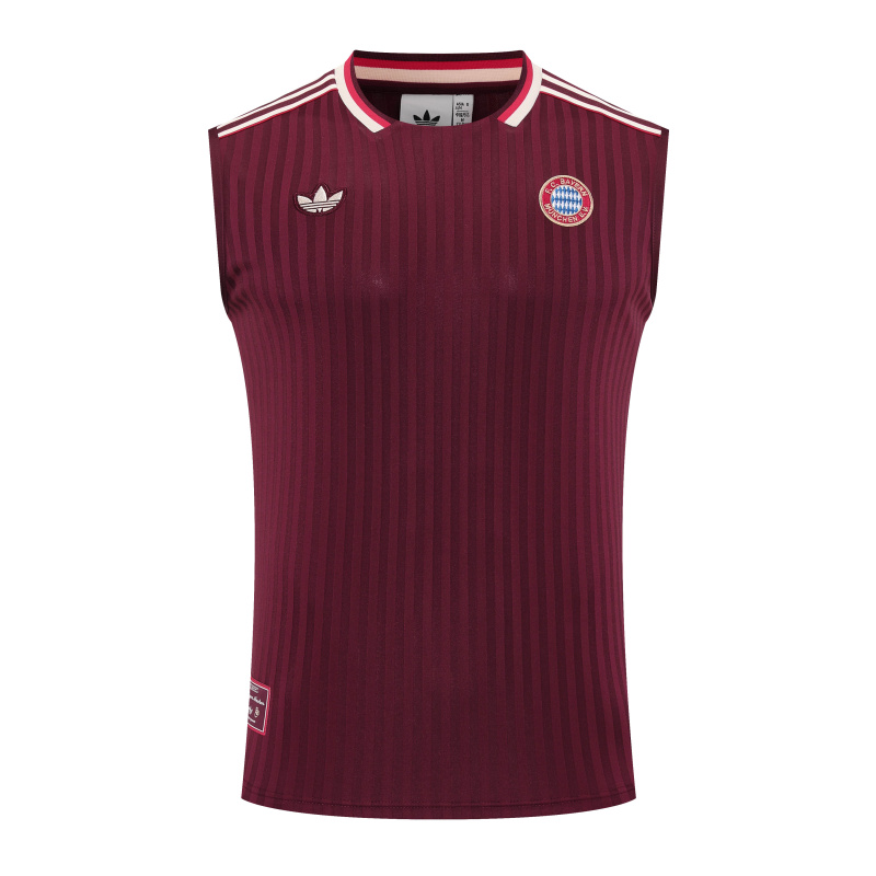 Bayern Munich Vest Short Sleeve Training Kit 2025/2026 New Season Football Jersey Sports Shirt