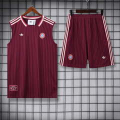 Bayern Munich Vest Short Sleeve Training Kit 2025/2026 New Season Football Jersey Sports Shirt