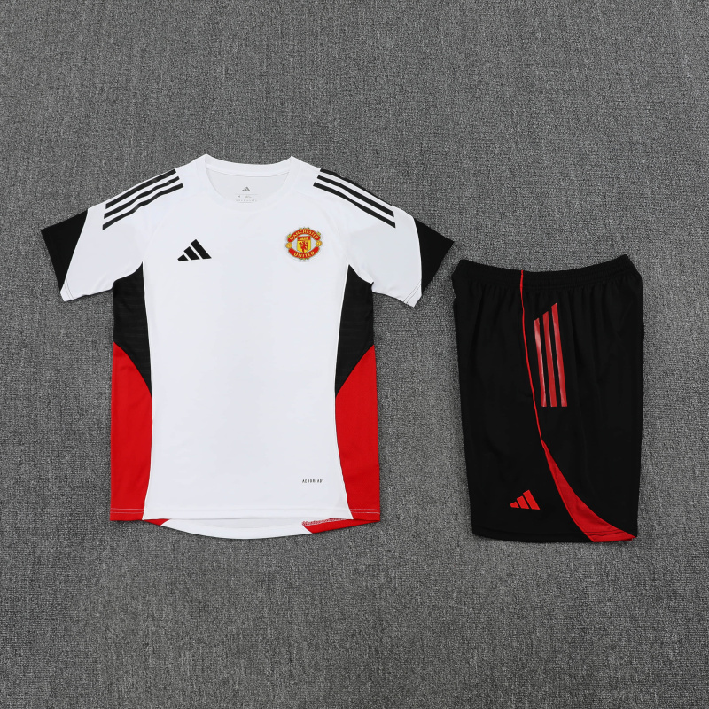 Manchester United Short Sleeve Training Kit 2025/2026 New Season Football Jersey Sports Shirt