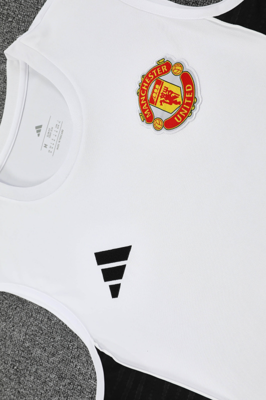 Manchester United Vest Short Sleeve Training Kit 2025/2026 New Season Football Jersey Sports Shirt