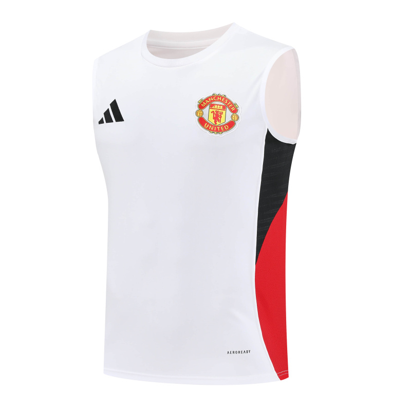 Manchester United Vest Short Sleeve Training Kit 2025/2026 New Season Football Jersey Sports Shirt