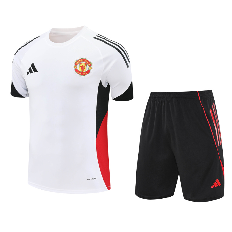 Manchester United Short Sleeve Training Kit 2025/2026 New Season Football Jersey Sports Shirt