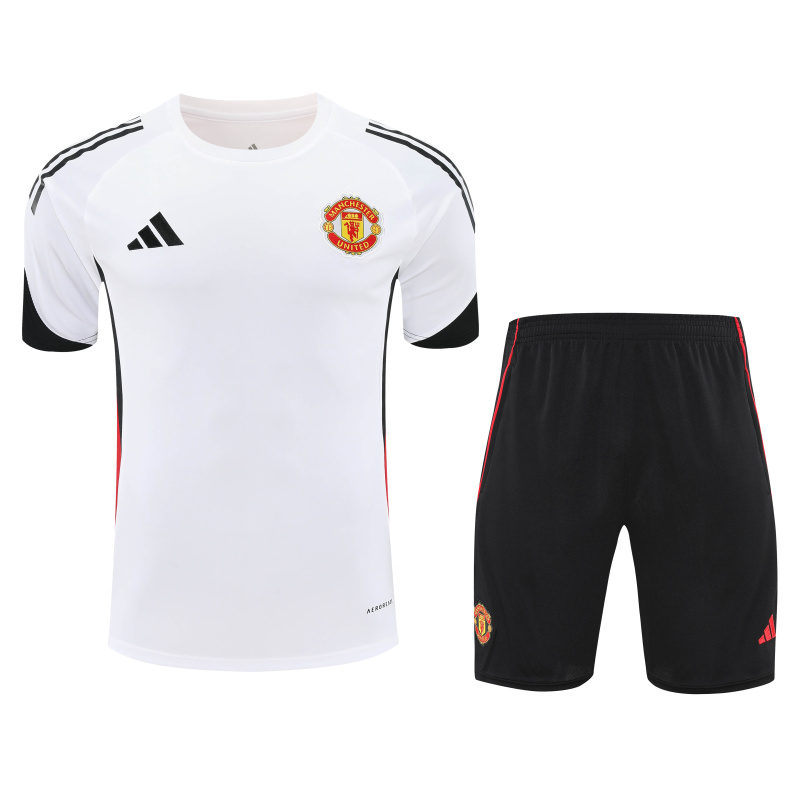 Manchester United Short Sleeve Training Kit 2025/2026 New Season Football Jersey Sports Shirt