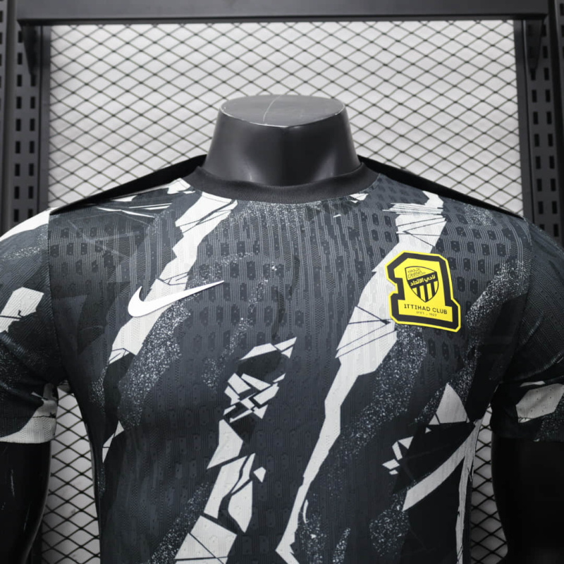 Player Al Ittihad Jeddah Pre-match training jersey 2025/2026 New Season Football Jersey Sports Shirt